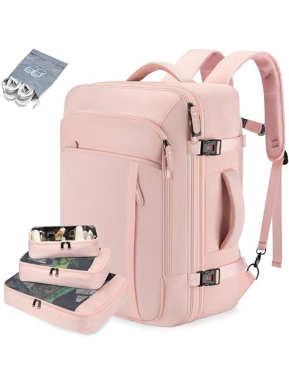 Travel Backpack Carry On Laptop Backpack Expandable 42L Weekender Bag USB